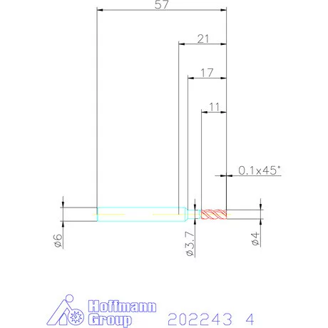 Garant VHM maró MTC 4 mm