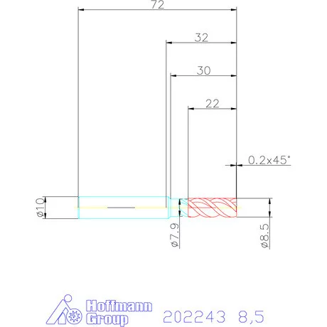Garant VHM maró MTC 8,5 mm