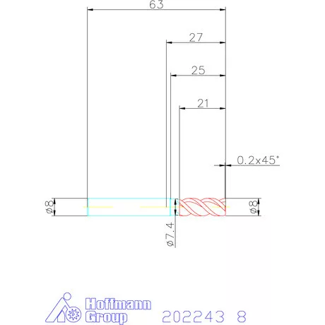 Garant VHM maró MTC 8 mm
