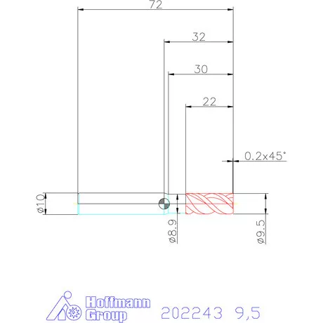 Garant VHM maró MTC 9,5 mm