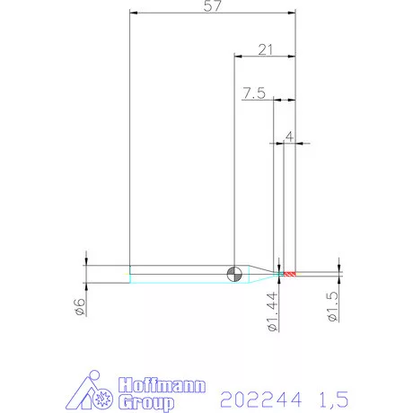 Garant VHM maró MTC 1,5 mm