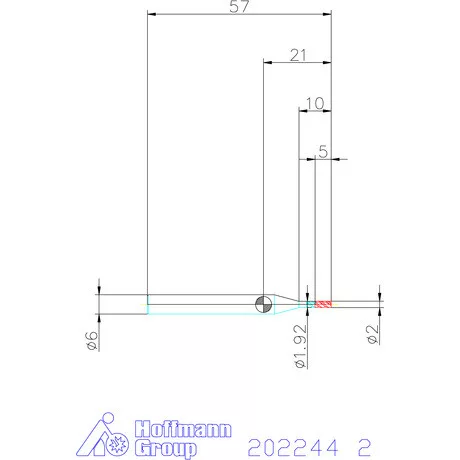 Garant VHM maró MTC 2 mm