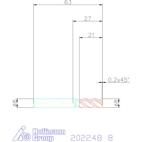 Garant VHM maró HPC 8 mm
