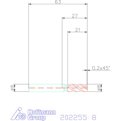 Garant VHM maró belső hűtéssel HPC 8 mm