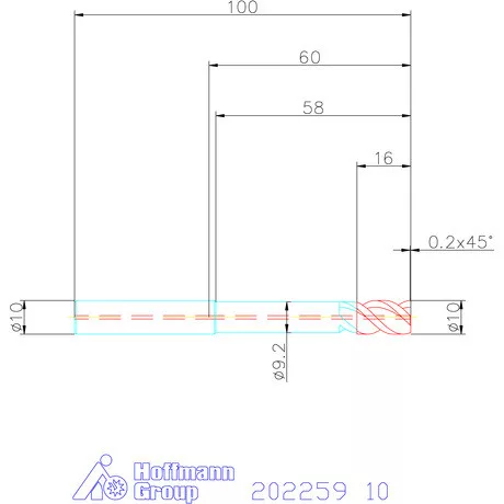 Garant VHM maró belső hűtéssel HPC 10 mm
