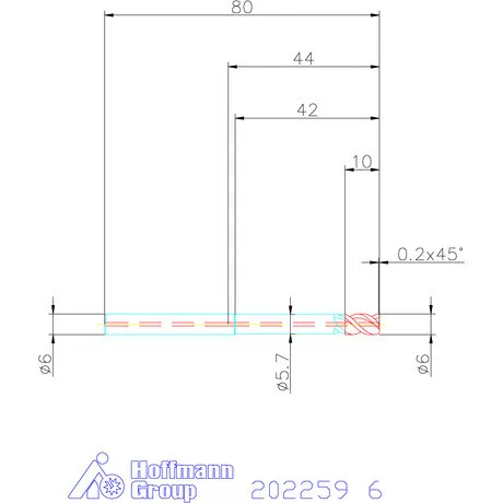 Garant VHM maró belső hűtéssel HPC 6 mm