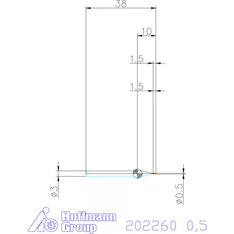 Garant VHM mini-maró 0,5 mm