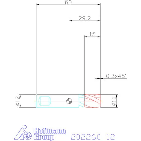 Garant VHM mini-maró 12 mm