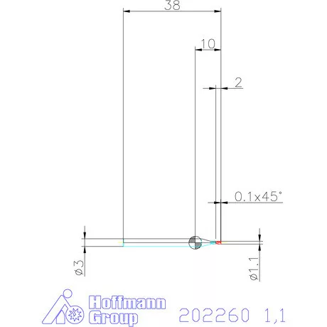 Garant VHM mini-maró 1,1 mm