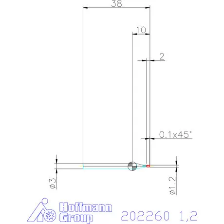Garant VHM mini-maró 1,2 mm