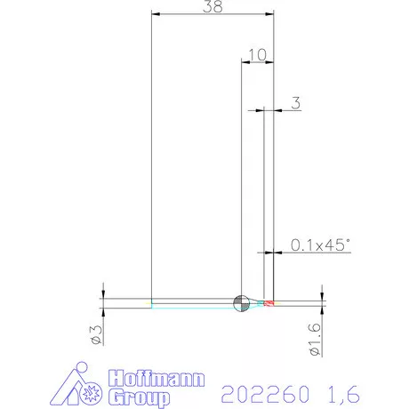 Garant VHM mini-maró 1,6 mm