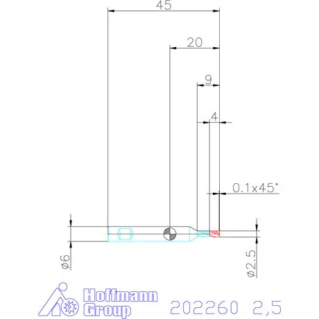 Garant VHM mini-maró 2,5 mm