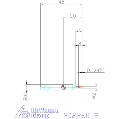 Garant VHM mini-maró 2 mm