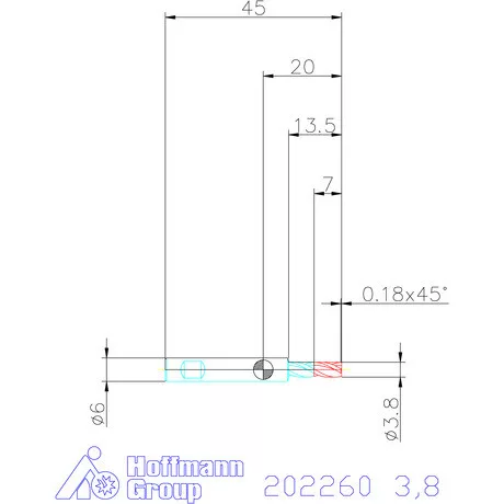 Garant VHM mini-maró 3,8 mm