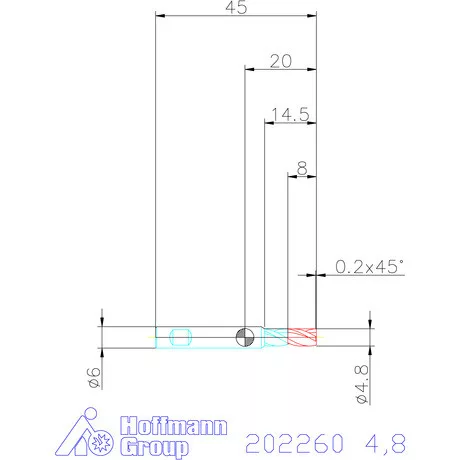 Garant VHM mini-maró 4,8 mm