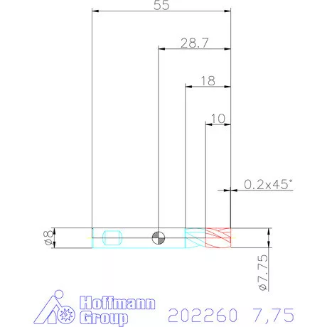 Garant VHM mini-maró 7,75 mm