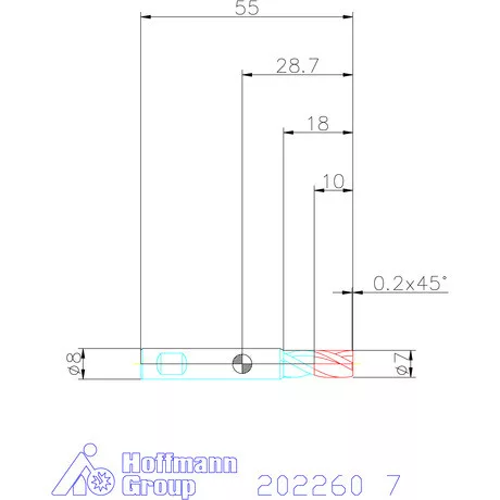 Garant VHM mini-maró 7 mm
