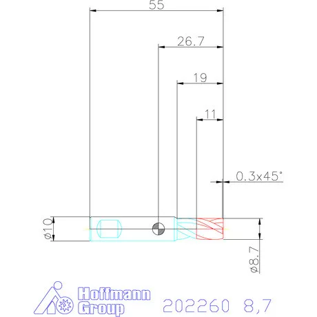 Garant VHM mini-maró 8,7 mm