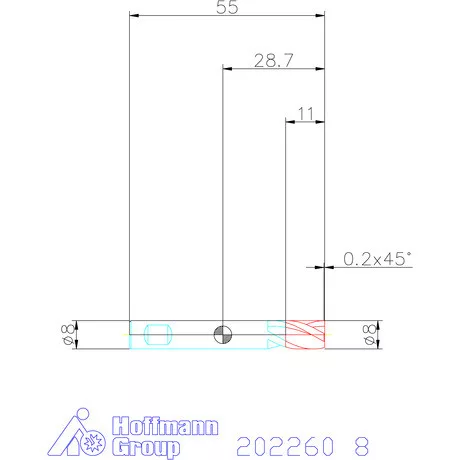 Garant VHM mini-maró 8 mm