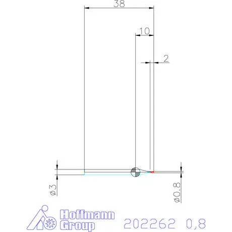Holex VHM mini-maró 0,8 mm