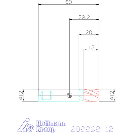 Holex VHM mini-maró 12 mm
