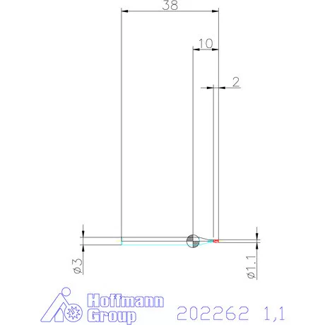 Holex VHM mini-maró 1,1 mm