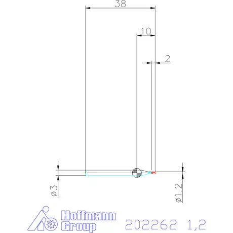 Holex VHM mini-maró 1,2 mm