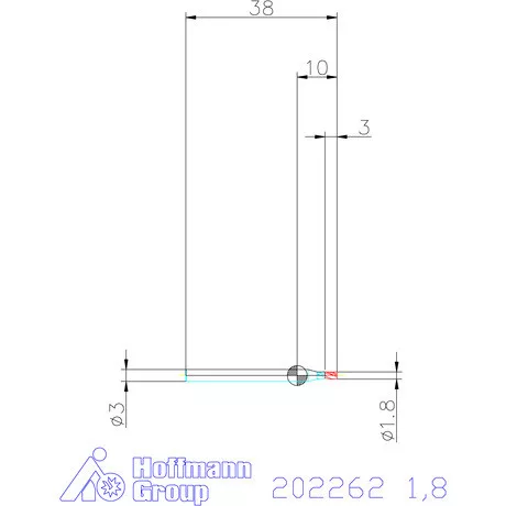 Holex VHM mini-maró 1,8 mm