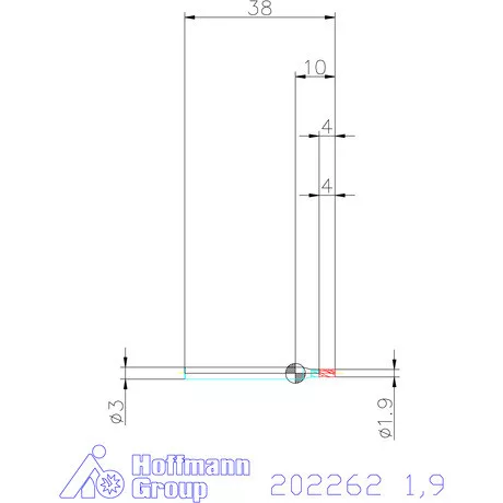 Holex VHM mini-maró 1,9 mm