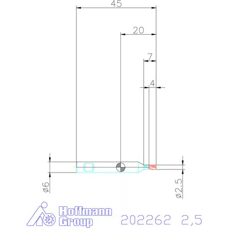 Holex VHM mini-maró 2,5 mm