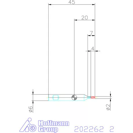 Holex VHM mini-maró 2 mm