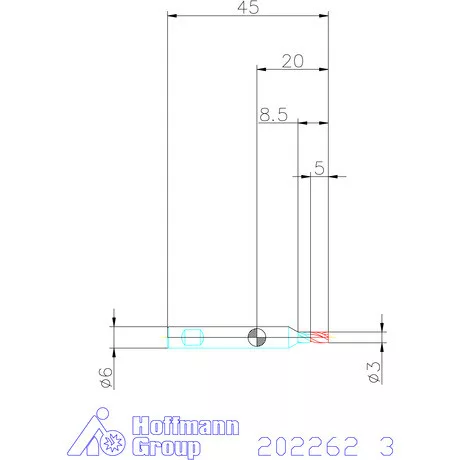 Holex VHM mini-maró 3 mm