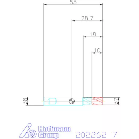 Holex VHM mini-maró 7 mm