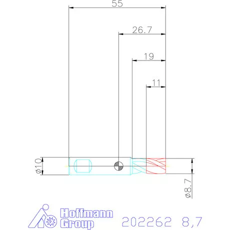 Holex VHM mini-maró 8,7 mm