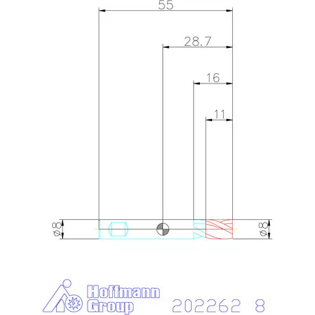 Holex VHM mini-maró 8 mm