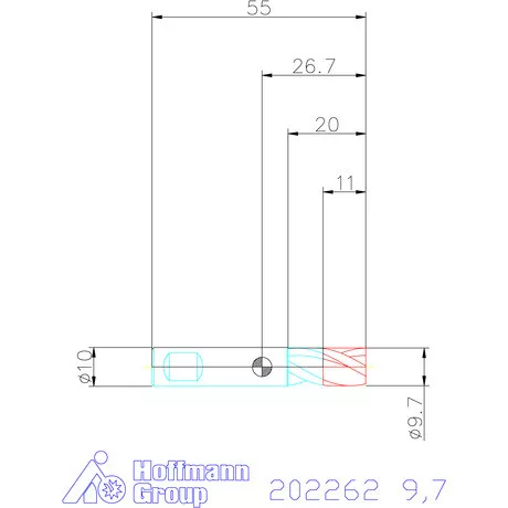 Holex VHM mini-maró 9,7 mm