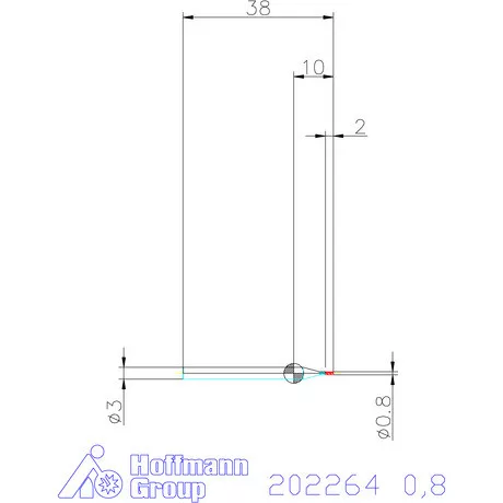 Garant VHM mini-maró 0,8 mm
