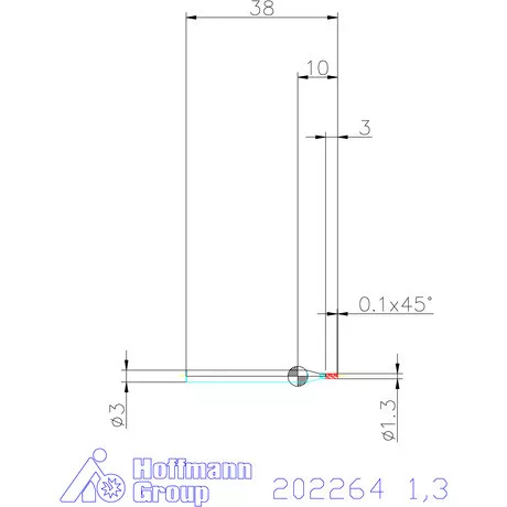 Garant VHM mini-maró 1,3 mm
