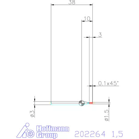 Garant VHM mini-maró 1,5 mm