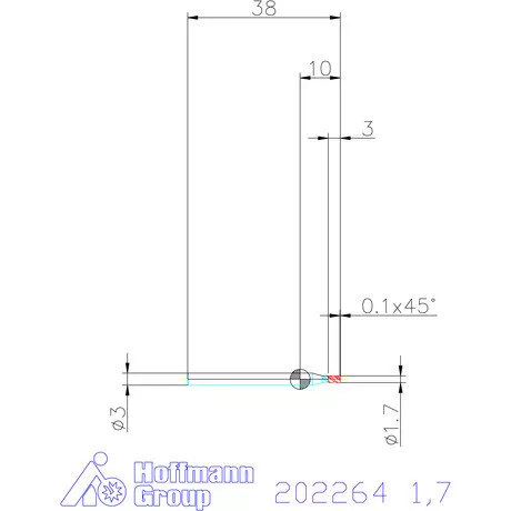 Garant VHM mini-maró 1,7 mm