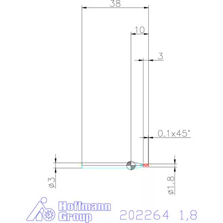 Garant VHM mini-maró 1,8 mm