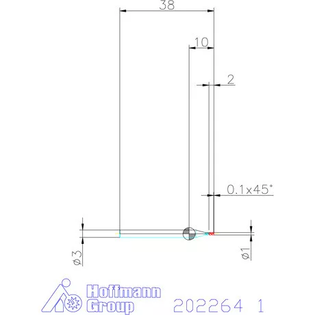 Garant VHM mini-maró 1 mm