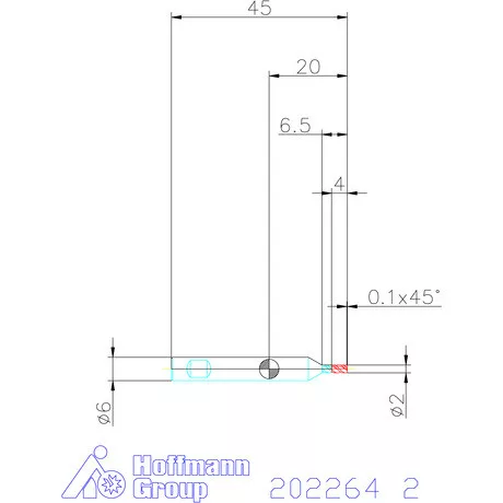 Garant VHM mini-maró 2 mm