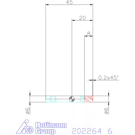 Garant VHM mini-maró 6 mm