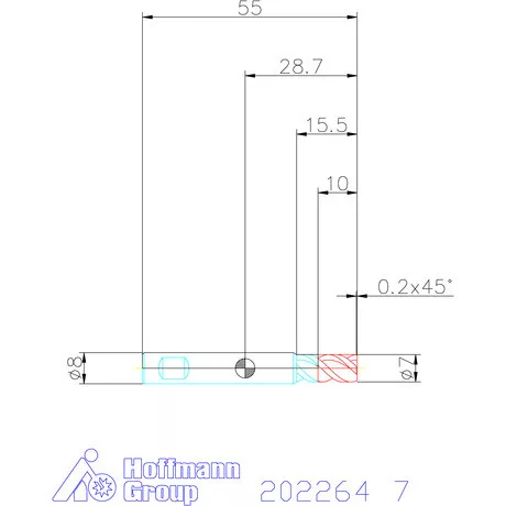 Garant VHM mini-maró 7 mm