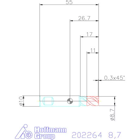 Garant VHM mini-maró 8,7 mm