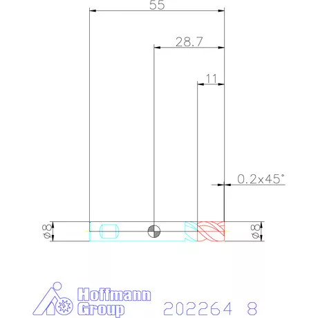Garant VHM mini-maró 8 mm