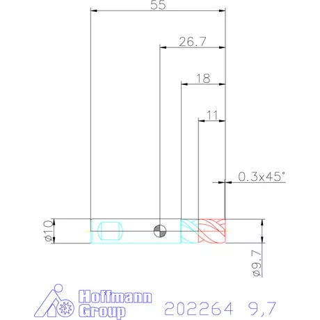 Garant VHM mini-maró 9,7 mm