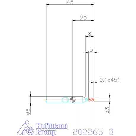 Garant VHM mini maró 3 mm