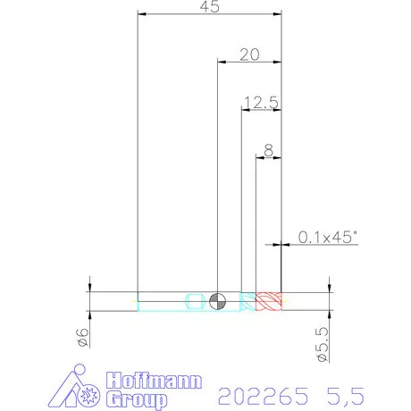 Garant VHM mini maró 5,5 mm